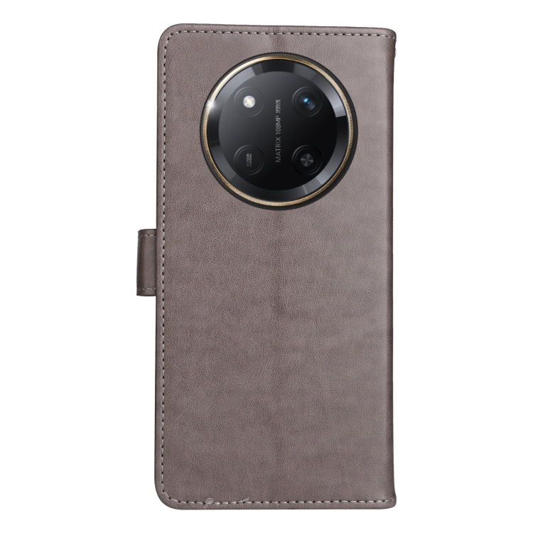 For Honor X9C 5G Global Cat Bee Embossing Pattern Shockproof Leather Case