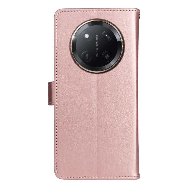 For Honor X9C 5G Global Cat Bee Embossing Pattern Shockproof Leather Case