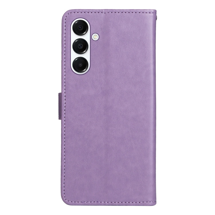 For Samsung Galaxy A26 5G Global Cat Bee Embossing Pattern Shockproof Leather Case