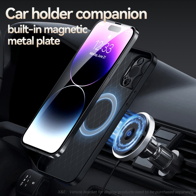 For iPhone 13 Pro Max Litchi Leather Magnetic Full Coverage Shockproof Phone Case