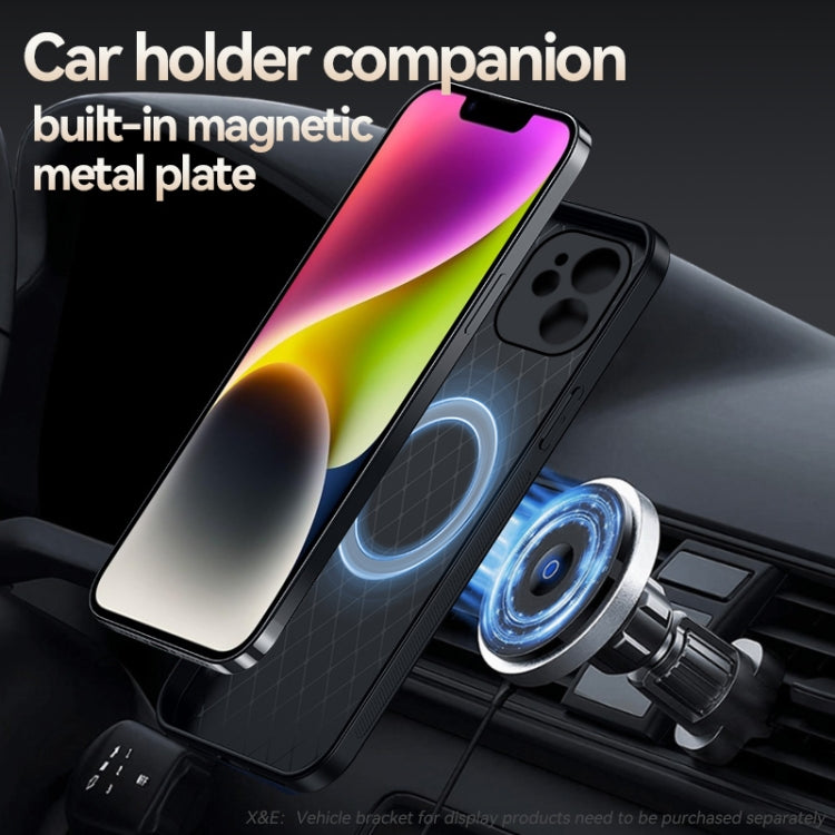 For iPhone 12 Litchi Leather Magnetic Full Coverage Shockproof Phone Case