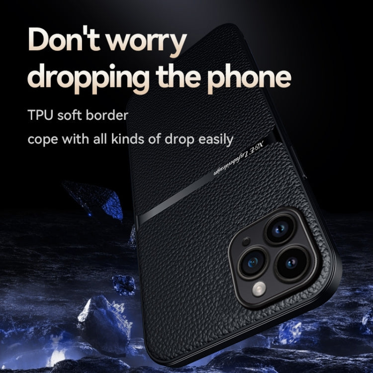 For iPhone 11 Pro Max Litchi Leather Magnetic Full Coverage Shockproof Phone Case