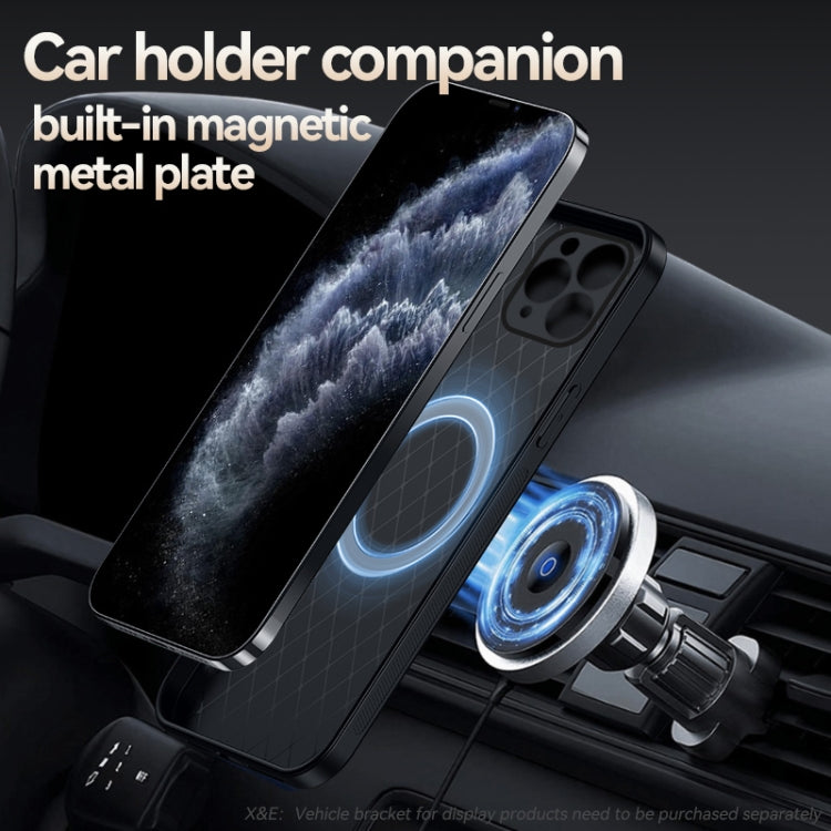 For iPhone 11 Pro Max Litchi Leather Magnetic Full Coverage Shockproof Phone Case