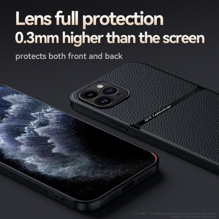 For iPhone 11 Pro Litchi Leather Magnetic Full Coverage Shockproof Phone Case
