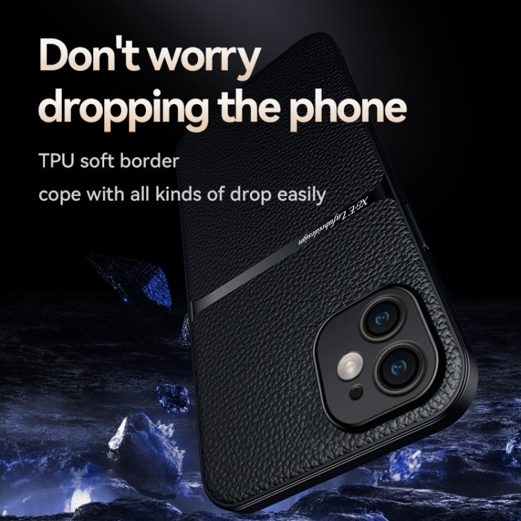 For iPhone 11 Litchi Leather Magnetic Full Coverage Shockproof Phone Case
