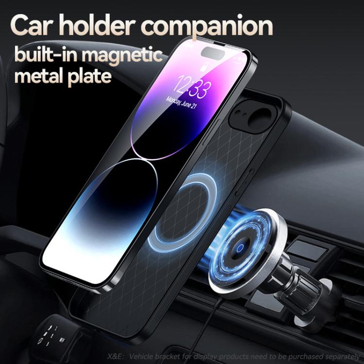 For iPhone 17e / 16e Litchi Leather Magnetic Full Coverage Shockproof Phone Case