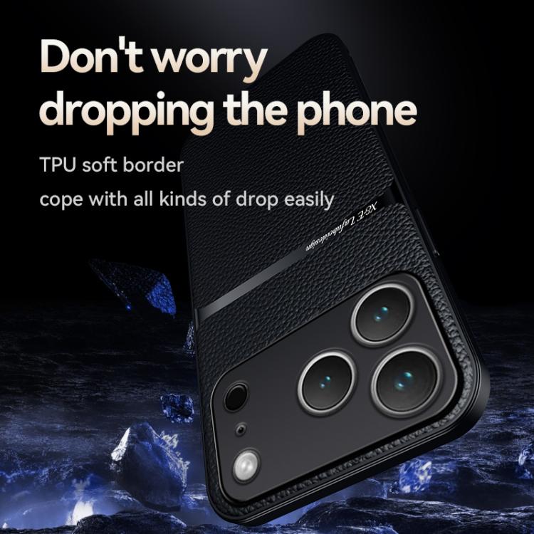 For iPhone 17 Pro Max Litchi Leather Magnetic Full Coverage Shockproof Phone Case
