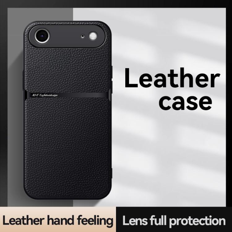 For iPhone Air Litchi Leather Magnetic Full Coverage Shockproof Phone Case