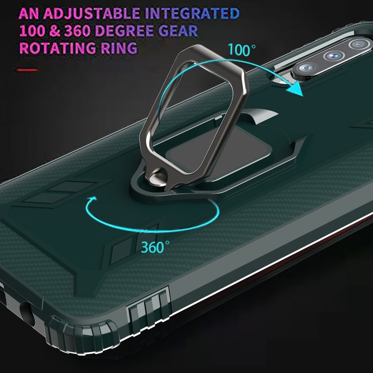 For Wiko View 4 / View 4 Lite Carbon Fiber Protective Case with 360 Degree Rotating Ring Holder