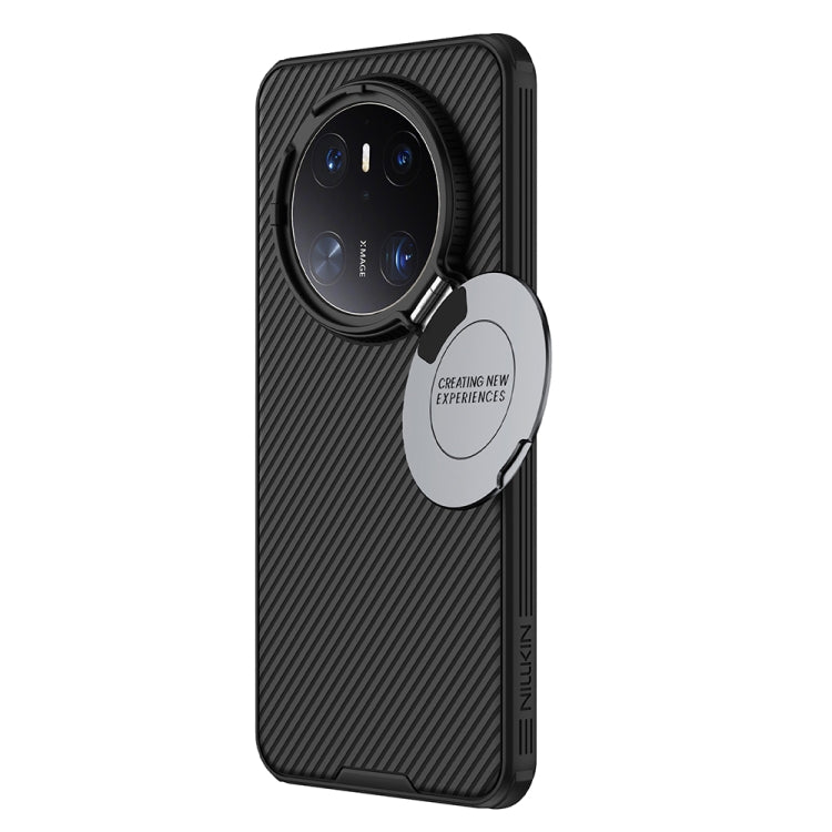 For Huawei Mate 70 NILLKIN Black Mirror Prop CD Texture Mirror Phone Case - Black
