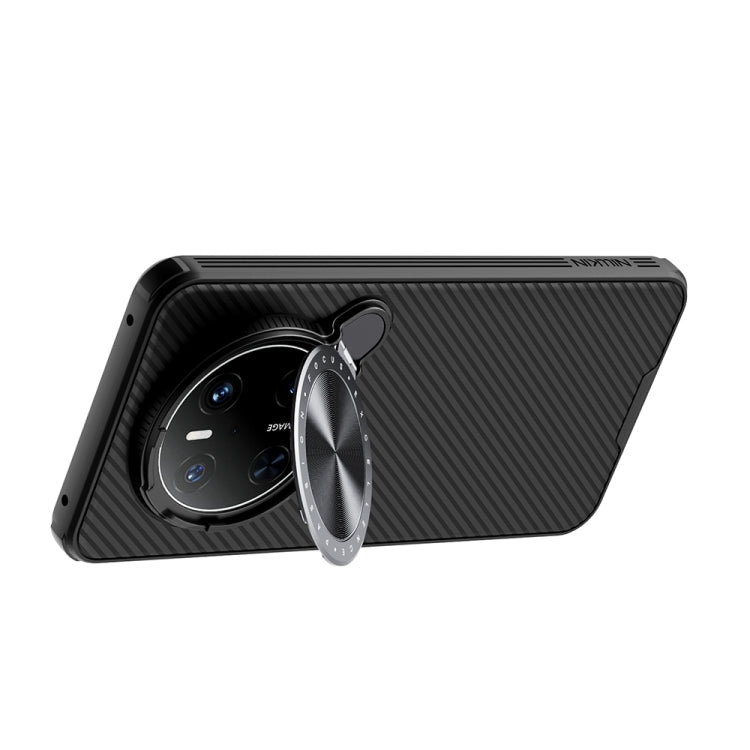 For Huawei Mate 70 NILLKIN Black Mirror Prop CD Texture Mirror Phone Case - Black