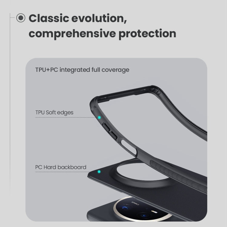 For Huawei Mate 70 Pro / 70 Pro+ NILLKIN Frosted Shield Pro PC + TPU Phone Case - Black