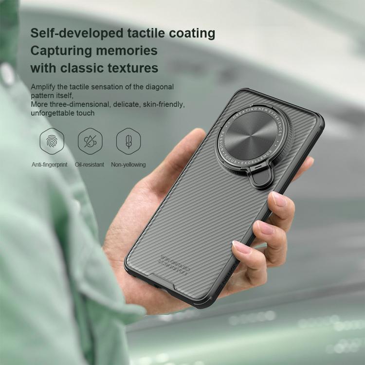 For Huawei Mate 70 Pro / 70 Pro+ NILLKIN CamShield Prop Translucent PC Phone Case - Black
