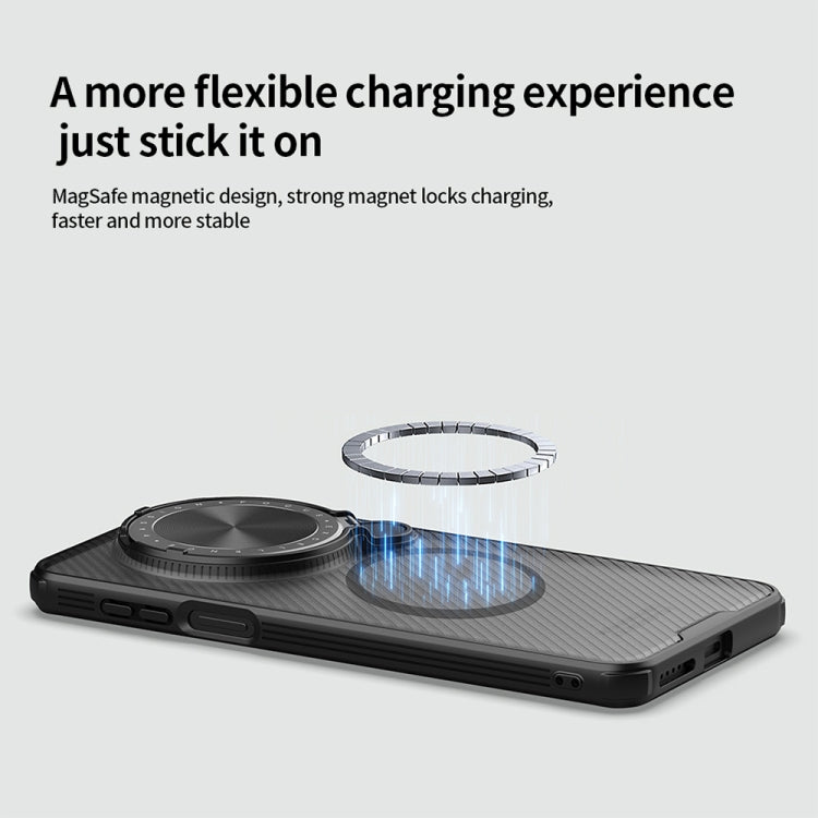 For Huawei Mate 70 NILLKIN CamShield Prop MagSafe Magnetic Translucent PC Phone Case - Black