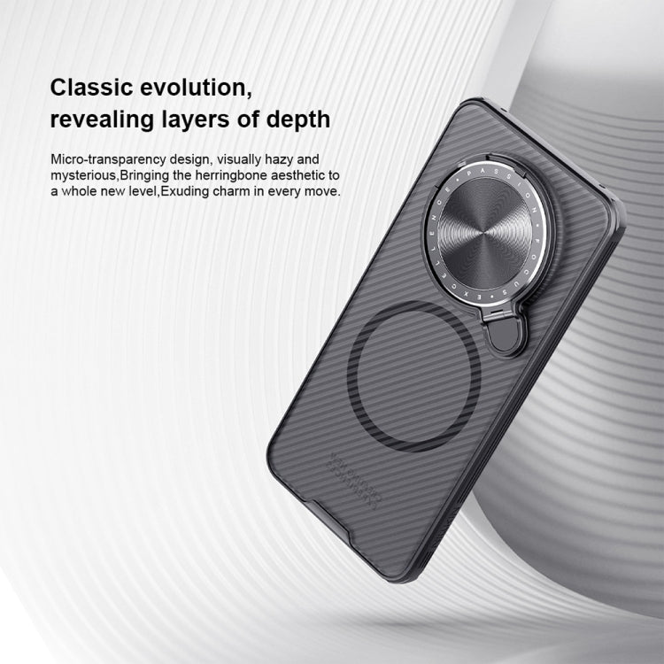 For Huawei Mate 70 NILLKIN CamShield Prop MagSafe Magnetic Translucent PC Phone Case - Black