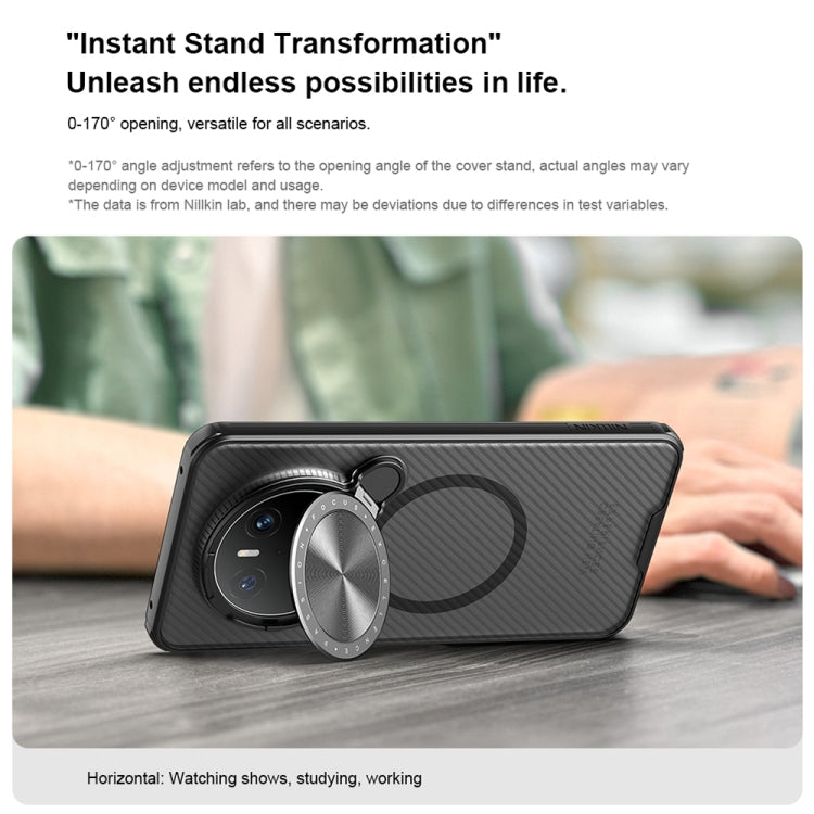 For Huawei Mate 70 NILLKIN CamShield Prop MagSafe Magnetic Translucent PC Phone Case - Black