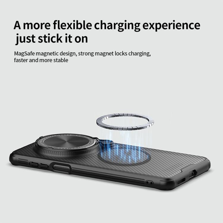 For Huawei Mate 70 Pro / 70 Pro+ NILLKIN CamShield Prop MagSafe Magnetic Translucent PC Phone Case - Black