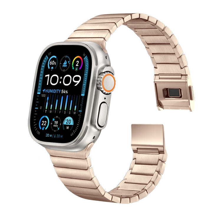 For Apple Watch 42mm / 41mm / 40mm / 38mm Bamboo Norman Buckle Titanium Alloy Watch Band