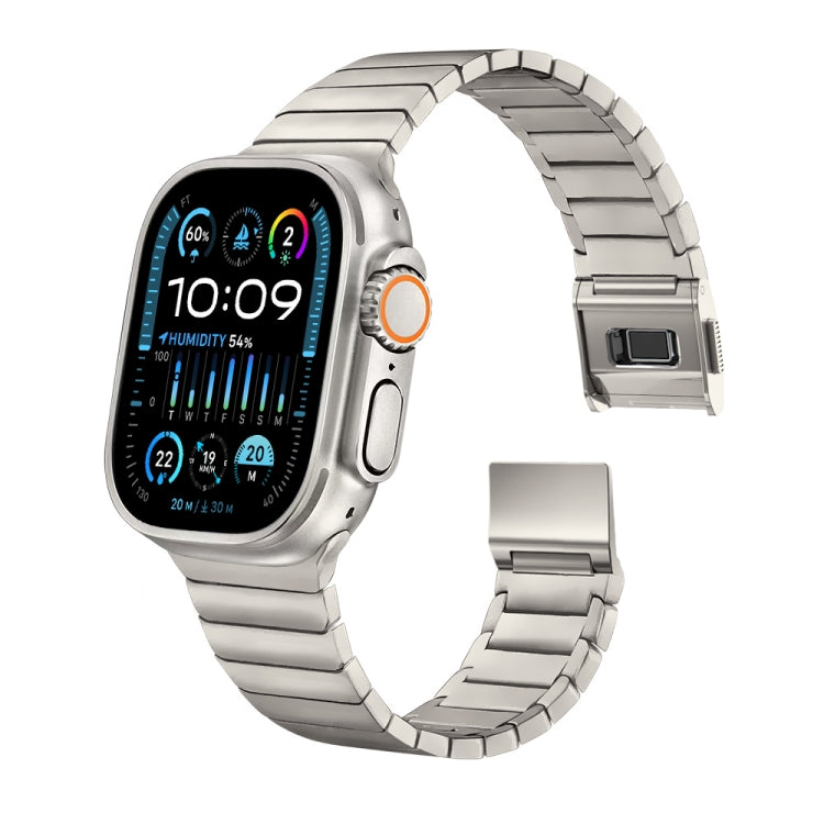 For Apple Watch 42mm / 41mm / 40mm / 38mm Bamboo Norman Buckle Titanium Alloy Watch Band