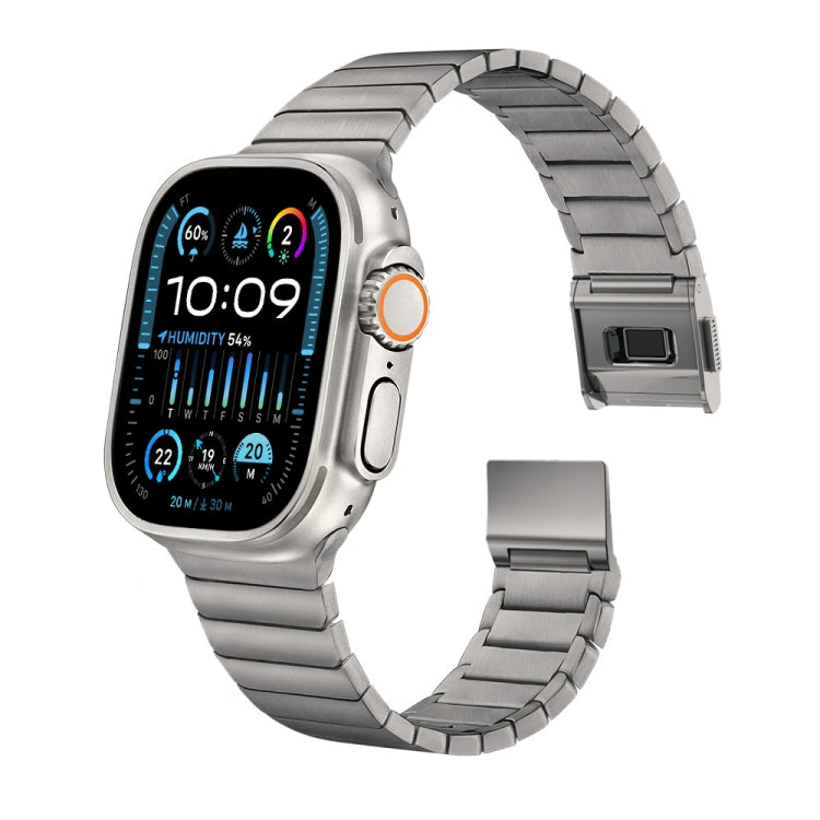 For Apple Watch 42mm / 41mm / 40mm / 38mm Bamboo Norman Buckle Stainless Steel Watch Band