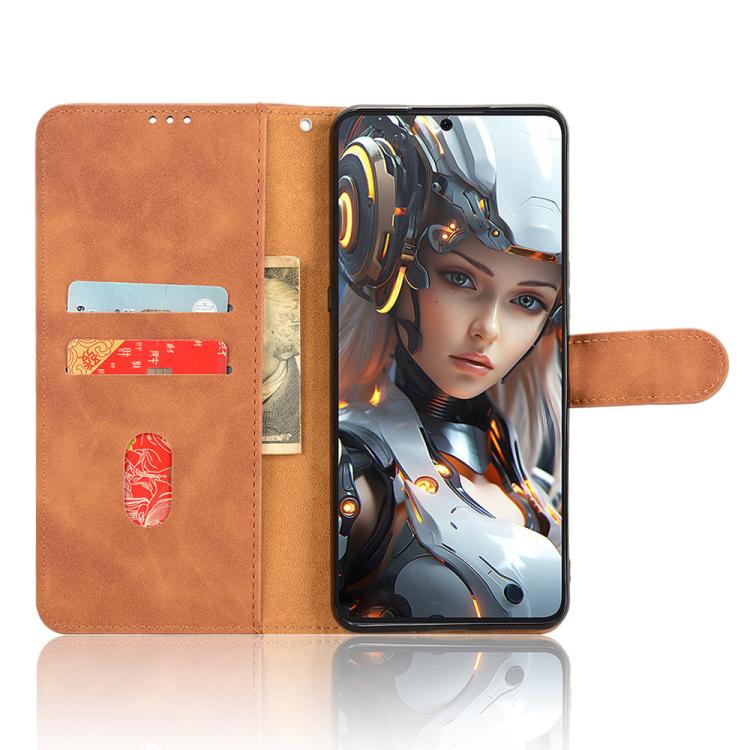 For Cubot Max 5 Skin Feel Magnetic Flip Leather Phone Case