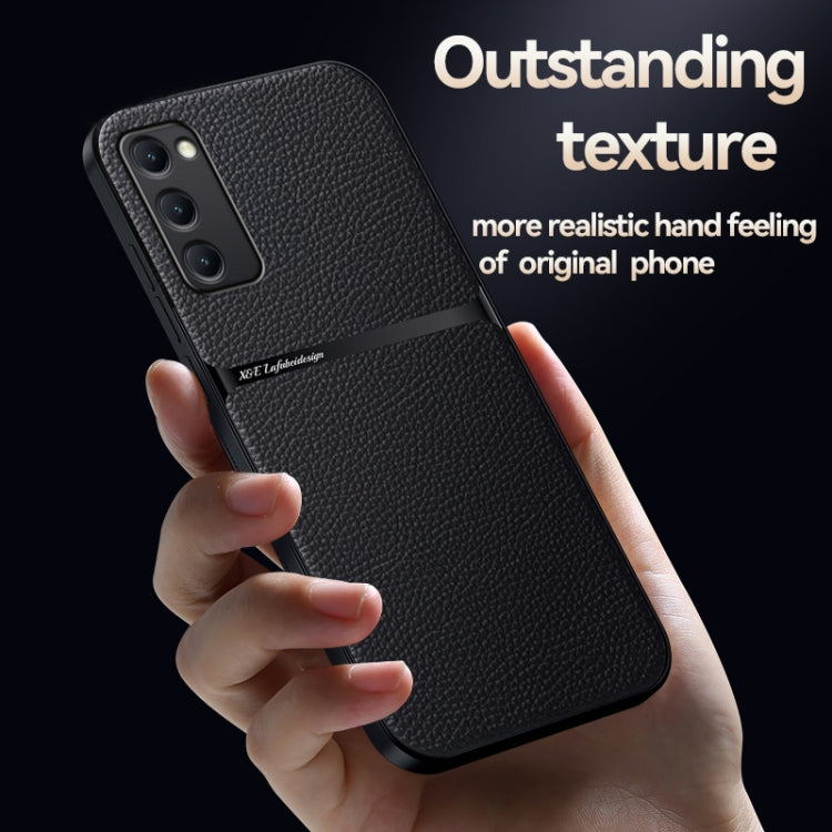 For Samsung Galaxy S20 FE 4G / 5G Litchi Leather Magnetic Full Coverage Shockproof Phone Case