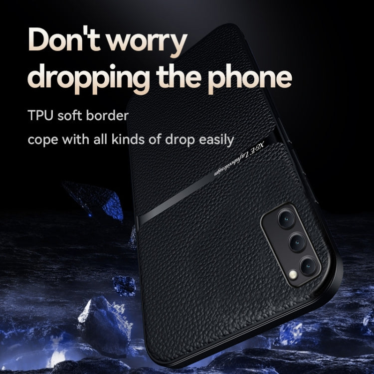 For Samsung Galaxy S20 FE 4G / 5G Litchi Leather Magnetic Full Coverage Shockproof Phone Case