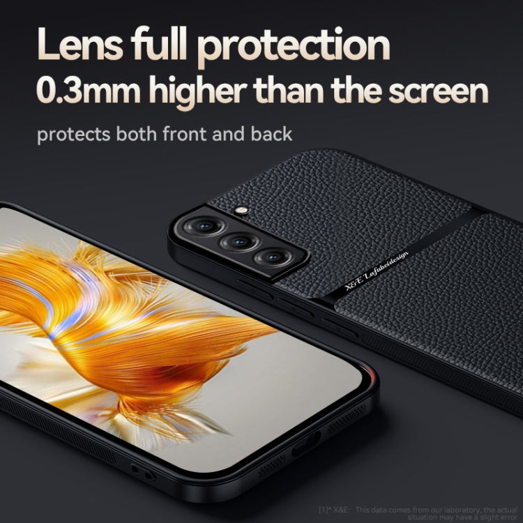For Samsung Galaxy S21 5G Litchi Leather Magnetic Full Coverage Shockproof Phone Case