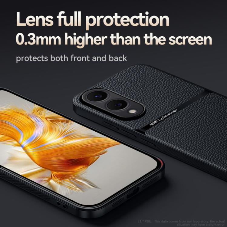 For Samsung Galaxy S25 Edge 5G Litchi Leather Magnetic Full Coverage Shockproof Phone Case