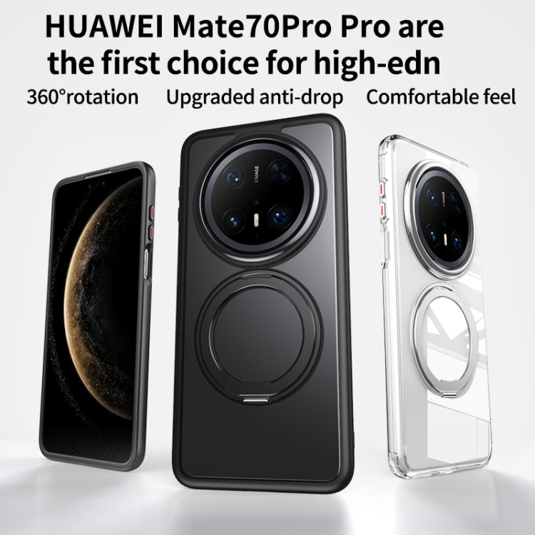 For Huawei Mate 70 Frosted 360 Degree MagSafe Magnetic Holder Phone Case