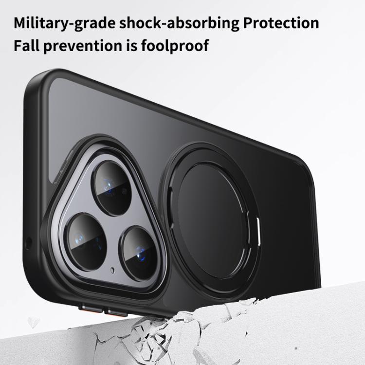 For Huawei Pura 80 5G Frosted 360 Degree MagSafe Magnetic Holder Phone Case