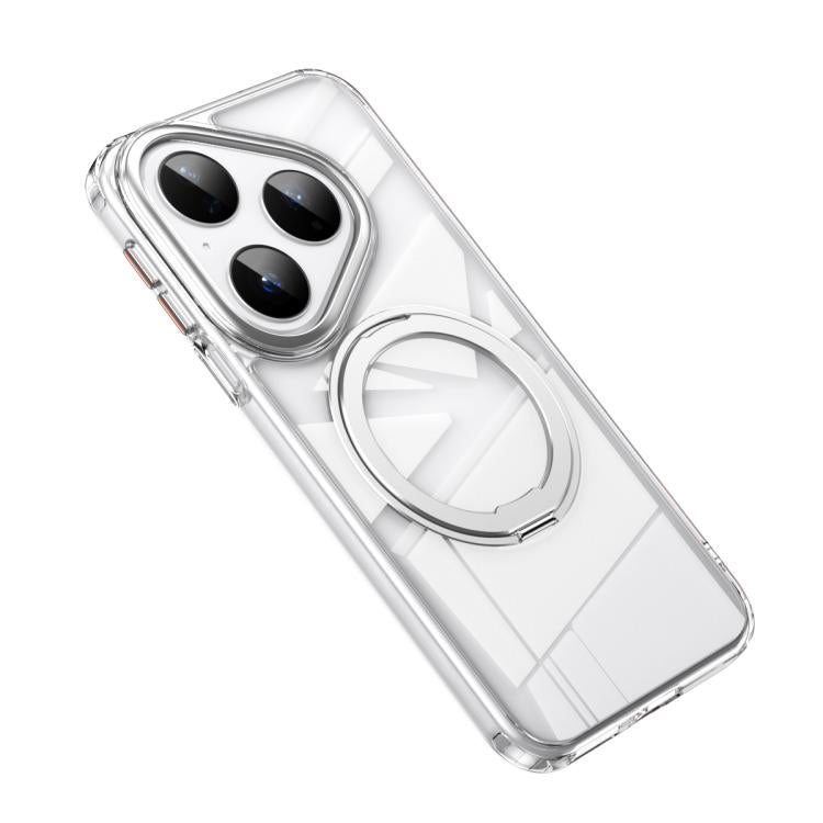 For Huawei Pura 80 5G Frosted 360 Degree MagSafe Magnetic Holder Phone Case