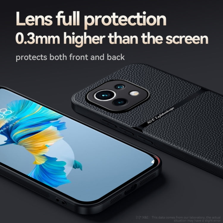 For Xiaomi Mi 11 Lite 4G / 5G Litchi Leather Magnetic Full Coverage Shockproof Phone Case