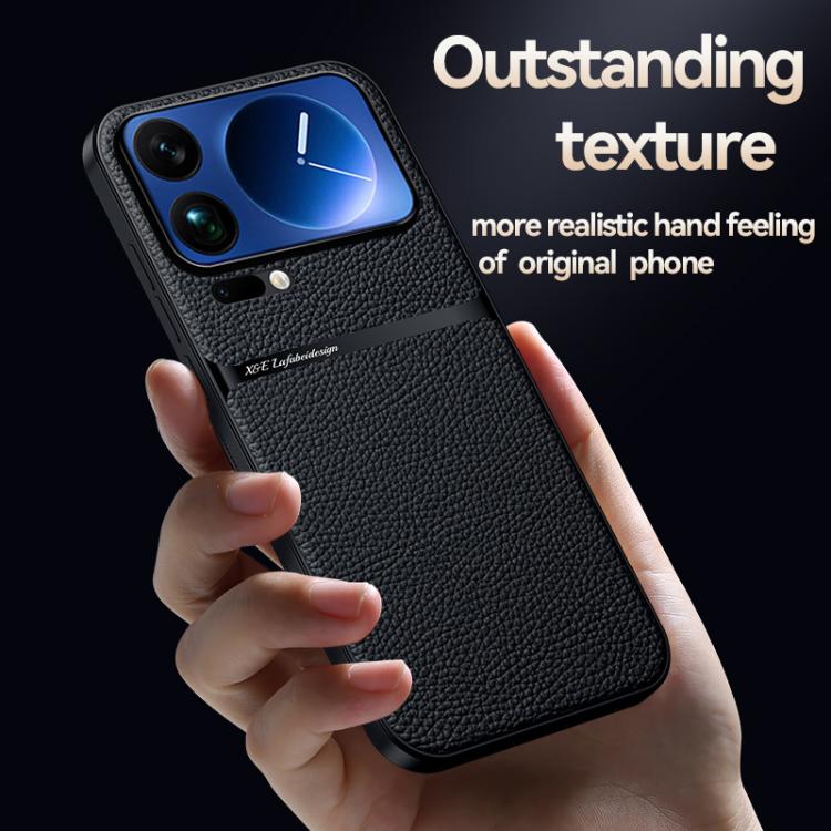 For Xiaomi 17 Pro Max Litchi Leather Magnetic Full Coverage Shockproof Phone Case