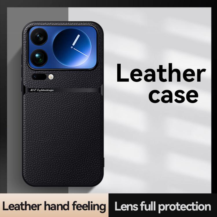 For Xiaomi 17 Pro Max Litchi Leather Magnetic Full Coverage Shockproof Phone Case