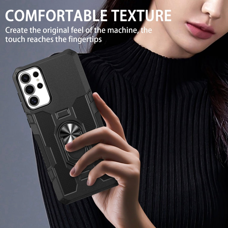 For Samsung Galaxy S24 Ultra 5G Ring Holder Armor Hybrid Phone Case