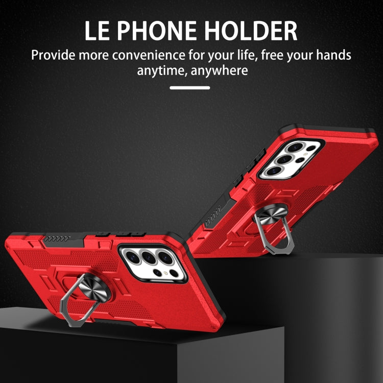 For Samsung Galaxy S24 Ultra 5G Ring Holder Armor Hybrid Phone Case