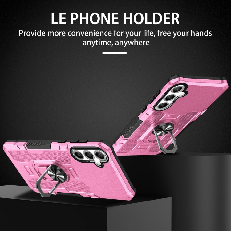 For Samsung Galaxy S24 5G Ring Holder Armor Hybrid Phone Case