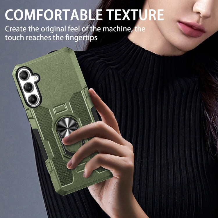 For Samsung Galaxy S24 5G Ring Holder Armor Hybrid Phone Case