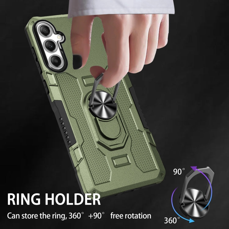 For Samsung Galaxy S24 5G Ring Holder Armor Hybrid Phone Case