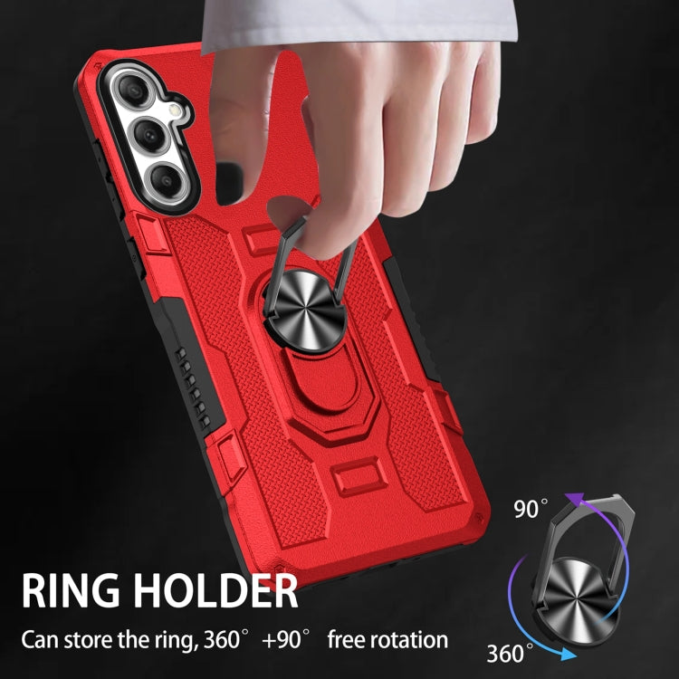 For Samsung Galaxy S24 5G Ring Holder Armor Hybrid Phone Case