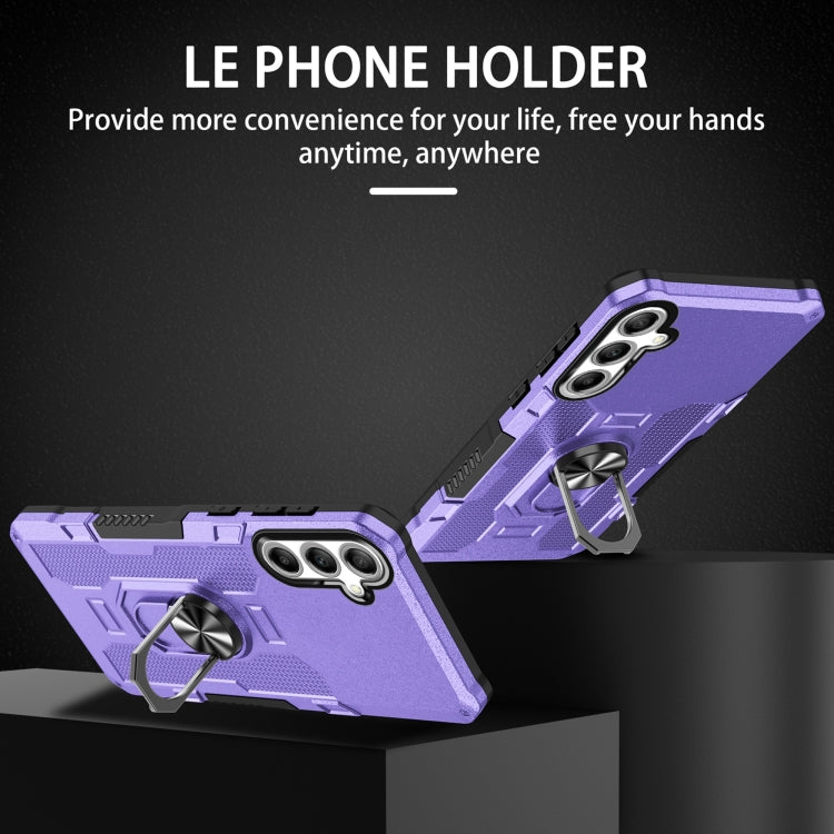 For Samsung Galaxy S24 5G Ring Holder Armor Hybrid Phone Case