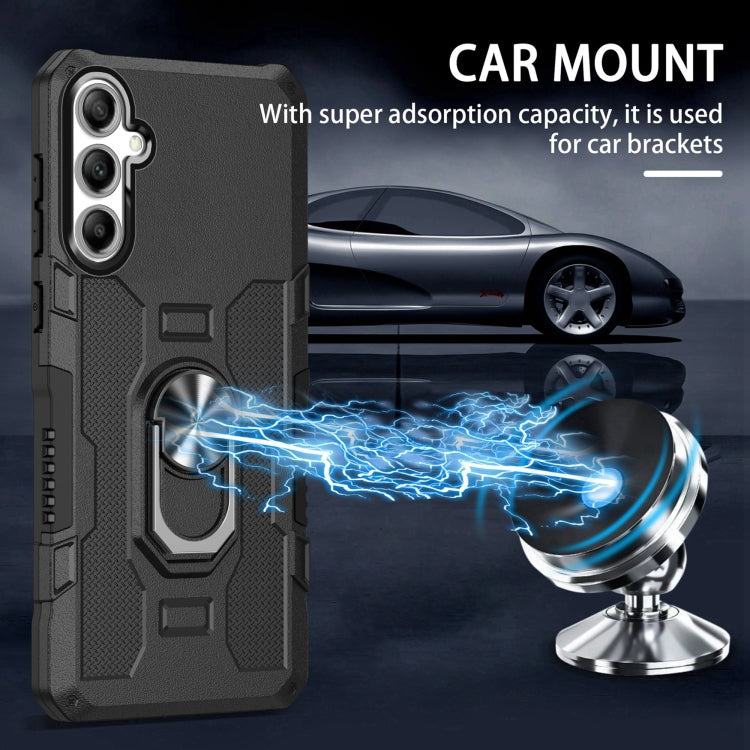 For Samsung Galaxy S23 FE 5G Ring Holder Armor Hybrid Phone Case