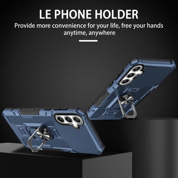 For Samsung Galaxy S23 FE 5G Ring Holder Armor Hybrid Phone Case