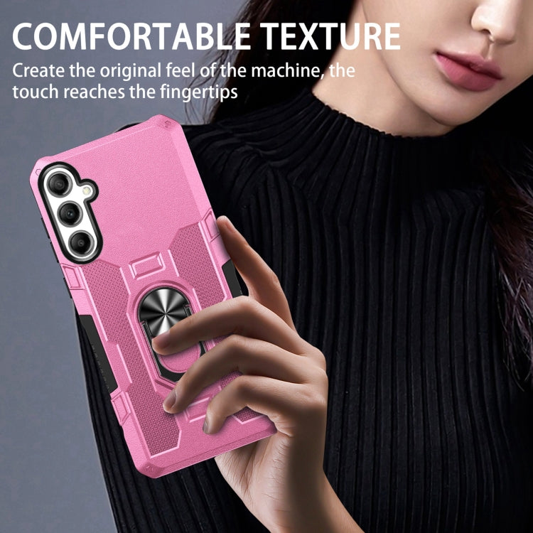 For Samsung Galaxy A25 5G Global Ring Holder Armor Hybrid Phone Case