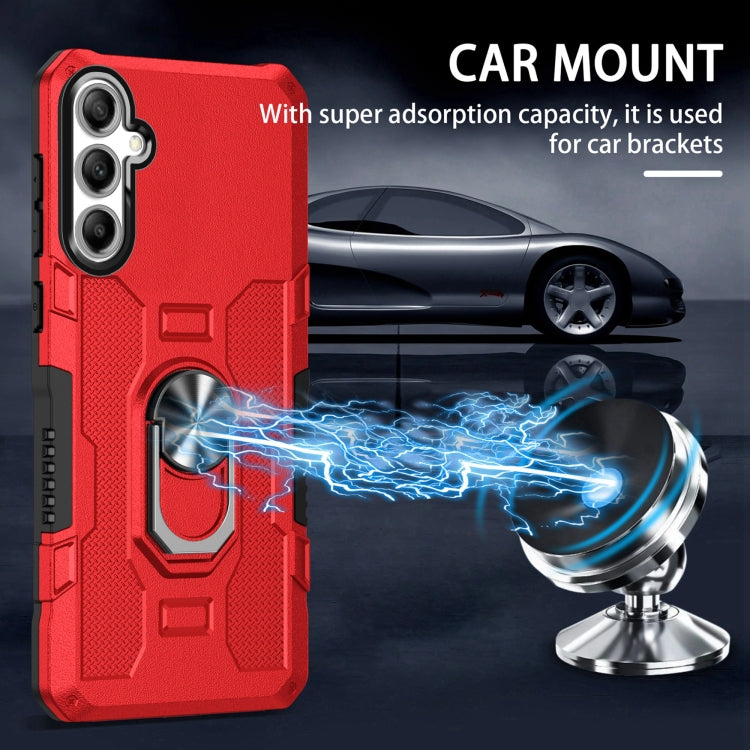 For Samsung Galaxy A35 5G Ring Holder Armor Hybrid Phone Case