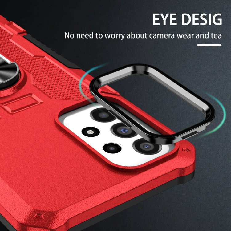 For Samsung Galaxy A55 5G Ring Holder Armor Hybrid Phone Case