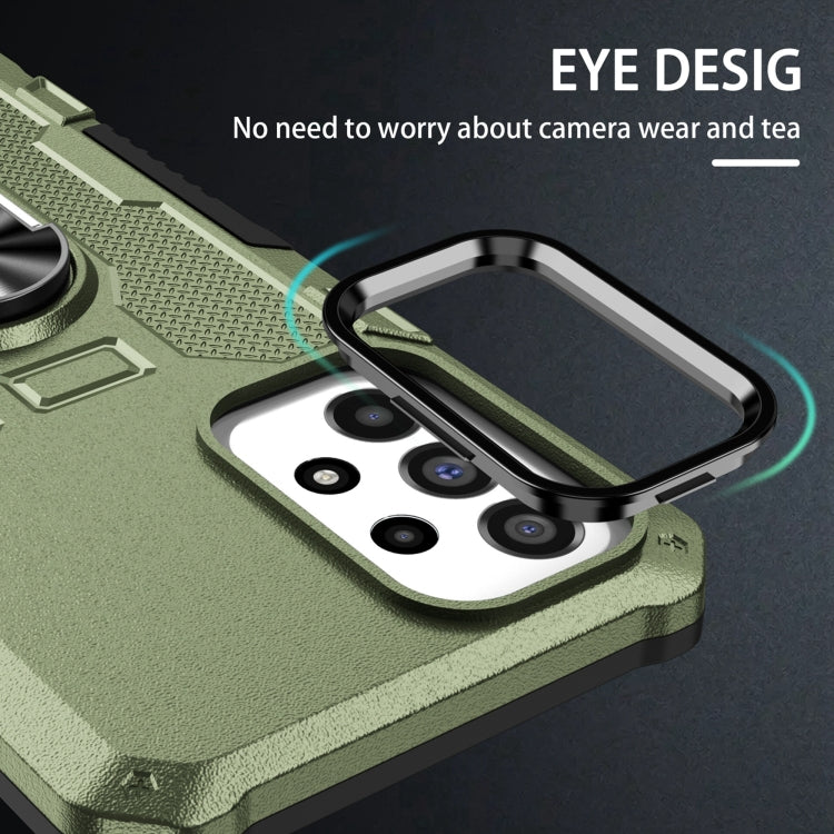 For Samsung Galaxy A15 Ring Holder Armor Hybrid Phone Case