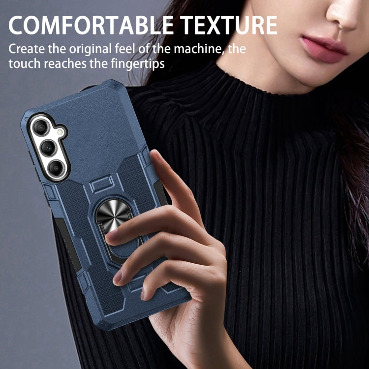 For Samsung Galaxy A15 Ring Holder Armor Hybrid Phone Case