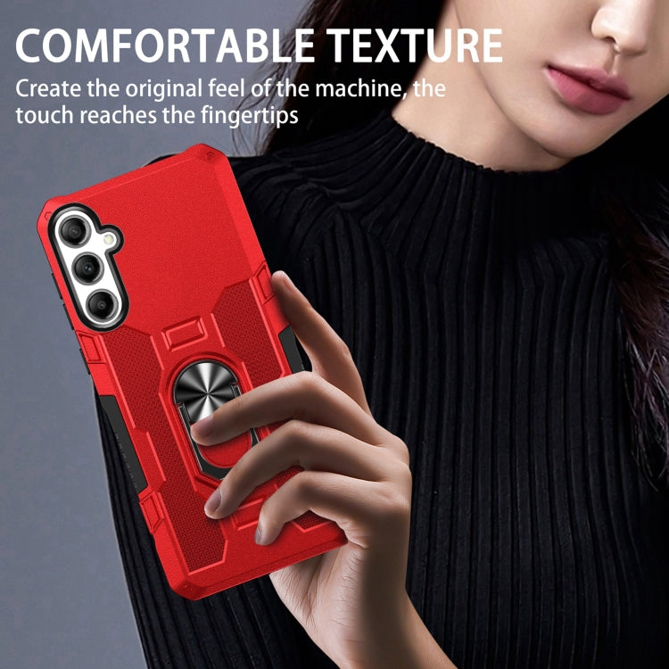 For Samsung Galaxy A15 Ring Holder Armor Hybrid Phone Case